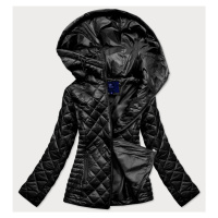 Černá prošívaná dámská bunda s kapucí model 15856210 - Ann Gissy