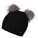 Lewro COALLA Dívčí pletená čepice, černá, velikost