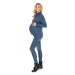 Peekaboo Dámský těhotenský svetr Ruumyonduad jeansová Modrá