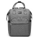 Přebalovací batoh na kočárek Kono s USB portem - šedý