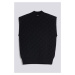 Svetr karl lagerfeld monogram jacquard knit top černá