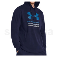 Under Armour UA Rival Terry Graphic Hood M 1386047-410 - blue XLT
