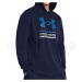 Under Armour UA Rival Terry Graphic Hood M 1386047-410 - blue XLT