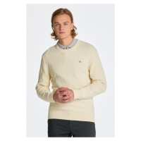 SVETR GANT COTTON TEXTURE C-NECK bílá