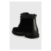 Semišové boty Calvin Klein Jeans Lug Mid Laceup Boot Hike pánské, černá barva