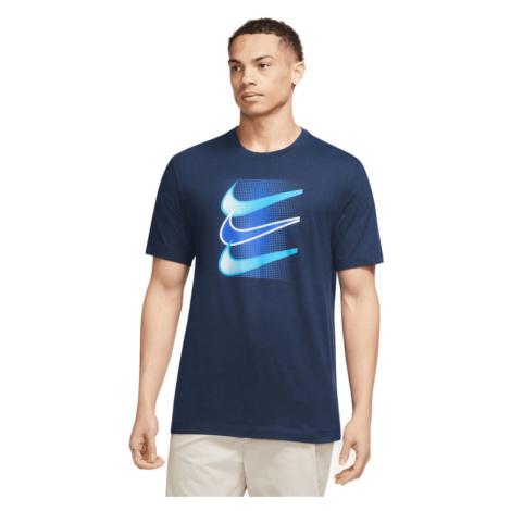 NIKE-M NSW TEE 12MO SWOOSH-Blue Modrá