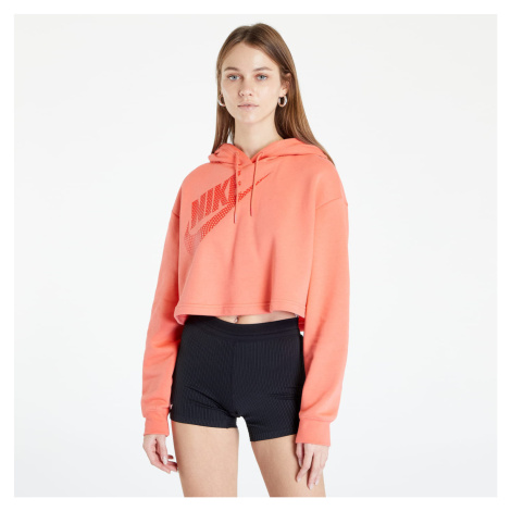 Nike NSW Fleece Crop Hoodie Orange