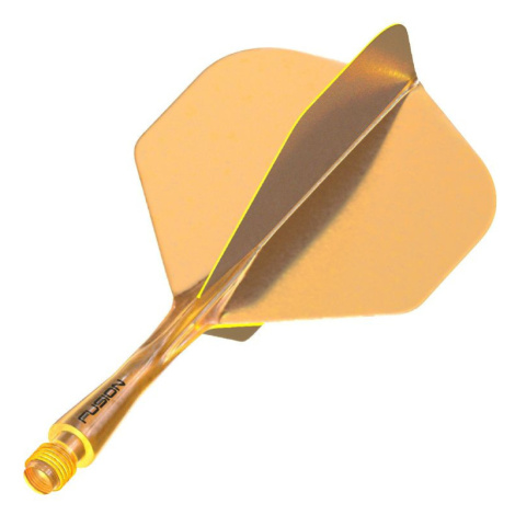 Winmau Fusion oranžové, standardní letky a krátké násadky
