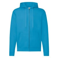 Blue Zippered Hoodie Classic Fruit of the Loom