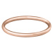 Troli Pozlacený minimalistický prsten z oceli Rose Gold 62 mm