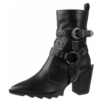 boty na podpatku dámské - Onyx - KILLSTAR - KSRA006050