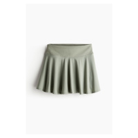 H & M - Kolová tenisová sukně z materiálu DryMove™ - zelená