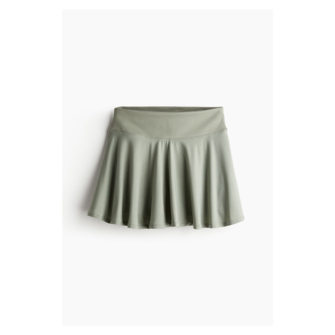H & M - Kolová tenisová sukně z materiálu DryMove™ - zelená H&M