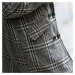Blancheporte Široký kabát s kostkovaným vzorem černá/béžová