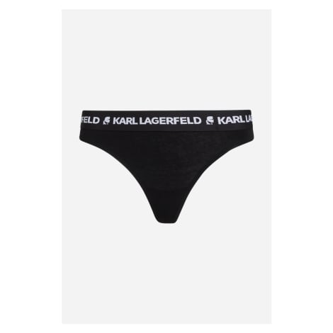 Spodní prádlo karl lagerfeld logo thong 3-pack black