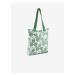 Bílo-zelená dámská vzorovaná taška Puma Core Pop Shopper