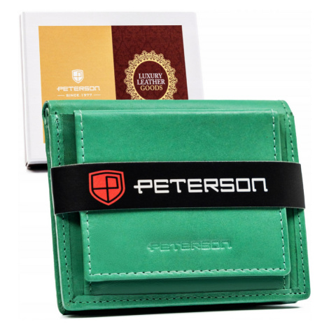 Dámská malá kožená peněženka na patentkuRD-220-MCL L Peterson
