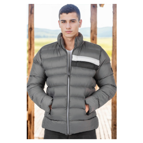 M8650 DEWBERRY MEN'S PUFFER COAT-LIGHT ANTHRACITE