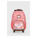 Dětský batoh Roxy růžová barva, velký, vzorovaný