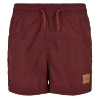 Boys Block Swim Shorts - cherry