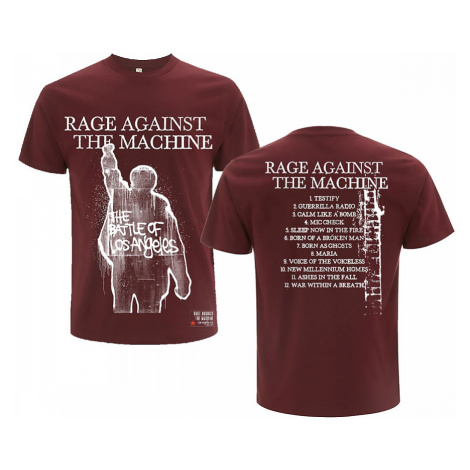 Rage Against The Machine tričko, Bola Album Cover Maroon, pánské Probity Europe Ltd