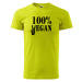 DOBRÝ TRIKO Pánské tričko 100% vegan s černým potiskem