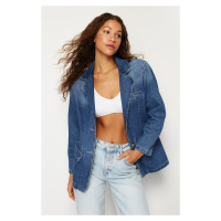 Trendyol Blue Blazer Denim Jacket