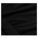 Tenká černá dámská tepláková mikina se stahovacími lemy (68W05-3)