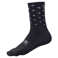ALÉ Cyklistické ponožky klasické - STARS - modrá/bílá