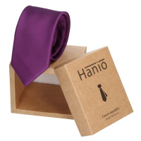 Pánská hedvábná kravata Hanio Jacob - fialová