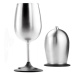 Sklenička GSI Outdoors Glacier Stainless Nesting Wine Barva: stříbrná