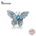 Stříbrný přívěsek třpytivý motýl BSC061 LOAMOER