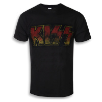 Tričko metal pánské Kiss - Classic Logo - ROCK OFF - KISSTS01MB