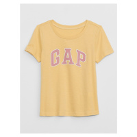 Žluté holčičí tričko s logem GAP