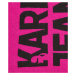 Šála karl lagerfeld jeans knitted logo scarf růžová