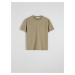 Reserved - Bavlněné tričko střihu regular - Khaki