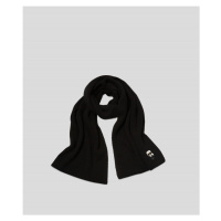 Šála karl lagerfeld k/ikonik patch knit scarf černá