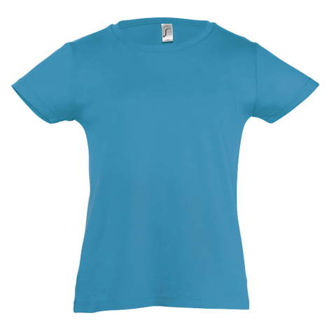 SOĽS Cherry Dívčí triko s krátkým rukávem SL11981 Aqua SOL'S