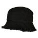 Open Edge Bucket Hat - black