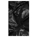 Lesklá černá vesta s kapucí (B8025-1)