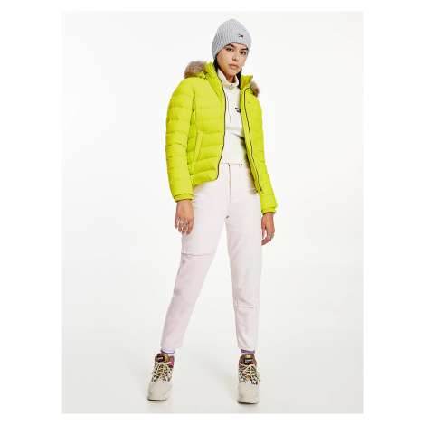 Tommy Jeans dámská neonová zimní bunda Tommy Hilfiger | Modio.cz