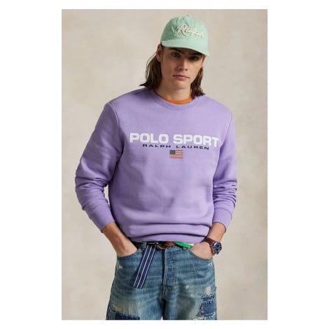 Mikina Polo Ralph Lauren pánská, bílá barva, s potiskem, 710835770