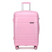 Konofactory Růžový prémiový skořepinový kufr s TSA zámkem "Solid" - M (35l), L (65l)