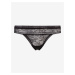 Černé dámské krajkové kalhotky Calvin Klein Underwear