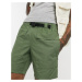 ASOS DESIGN utility shorts with webbed belt-Green