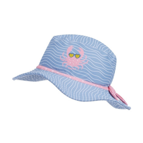Playshoes Sluneční klobouk s UV ochranou krab modro-růžový