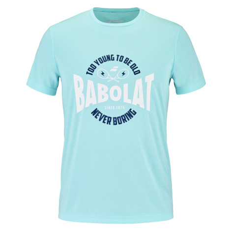 Pánské tričko Babolat Exercise Graphic Tee Men Angel Blue