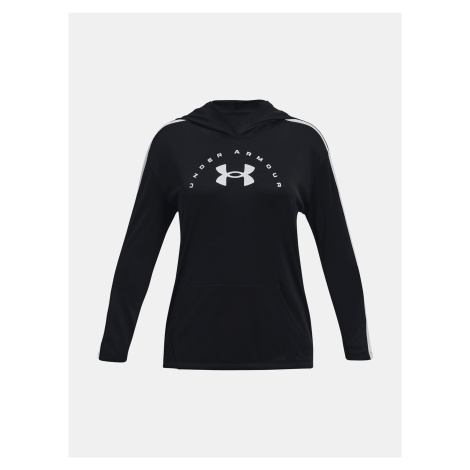 Mikina Under Armour Tech Graphic LS Hoodie-BLK