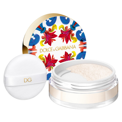 Dolce & Gabbana Sypký pudr Solar Glow (Translucent Loose Setting Powder) 10 g 01 Crystal