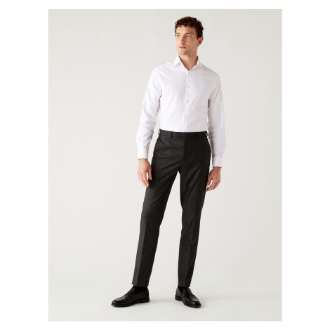 Šedé pánské formální kalhoty Marks & Spencer